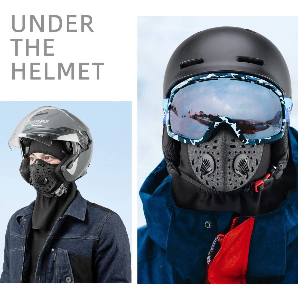 ROCKBROS Ski Mask Balaclava Winter Mask for Men Baclava Cold Weather Thermal