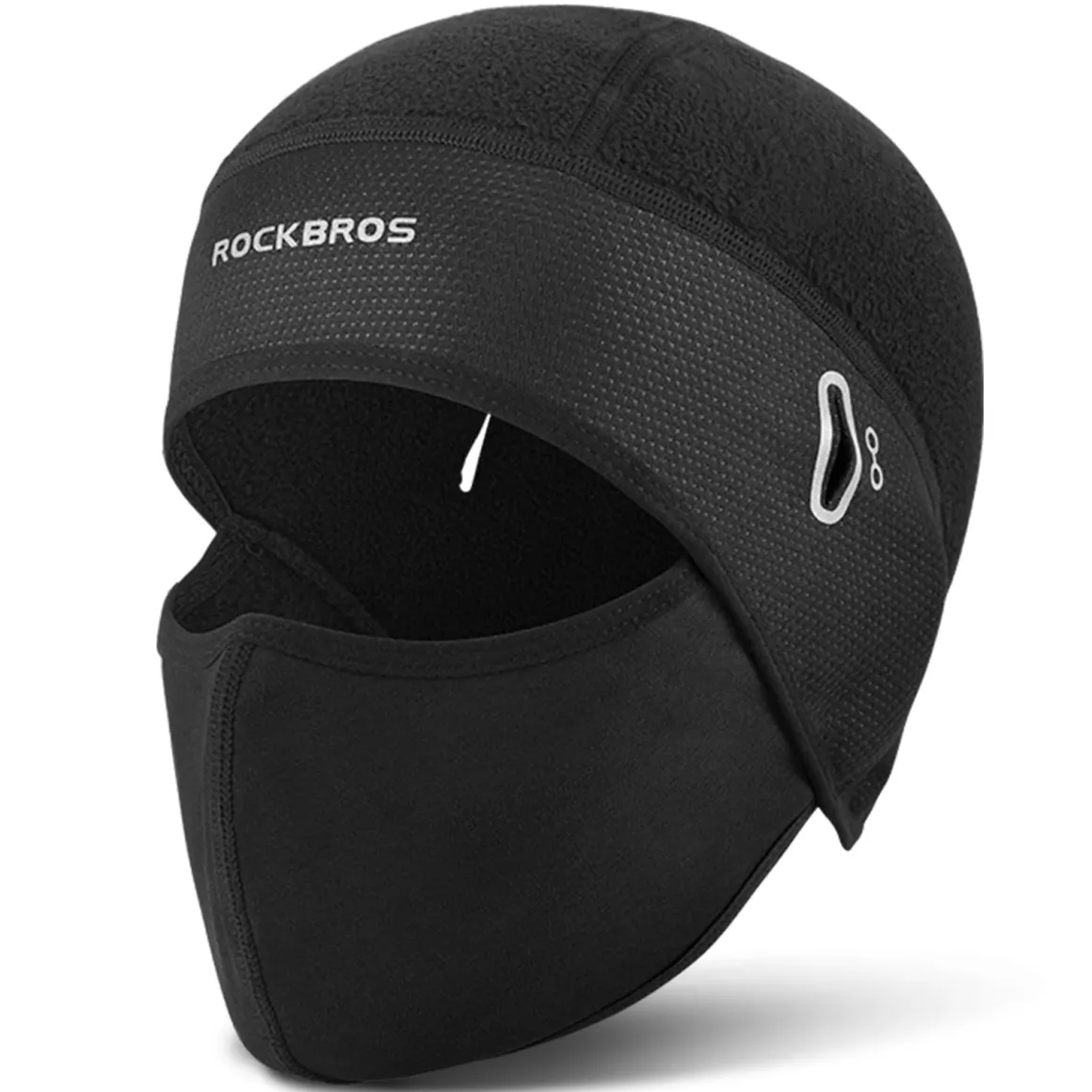 ROCKBROS Skull Cap Helmet Liner, Winter Thermal Cycling Hat with Glasses Holes, Beanie