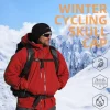 ROCKBROS Skull Cap Men's Winter Cycling Cap Windproof Warm Fleece Thermal Hat Helmet Liner Caps Black for Hiking Skiing Riding