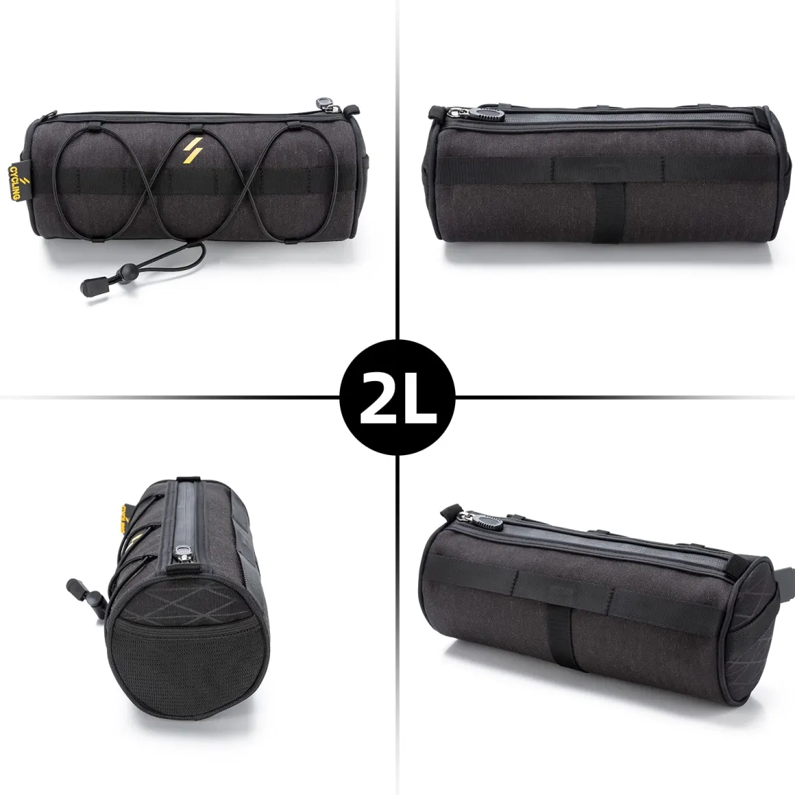 ROCKBROS Small Handlebar Bag Handy Front Bike Storage Pouch with Shoulder Strap Ideal