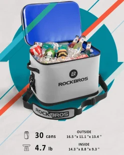 ROCKBROS Soft Cooler 30 Can Insulated Leak Proof Soft Pack