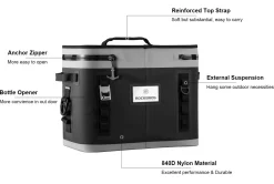 ROCKBROS Soft Cooler 30 Can Insulated Leak Proof Soft Pack