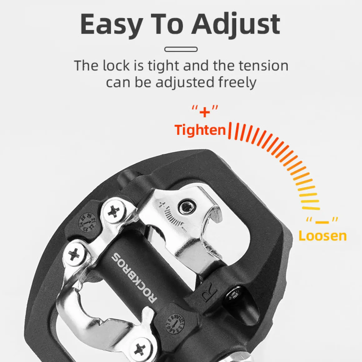 ROCKBROS SPD Dual-Purpose Bike Pedals - Compatible with Shimano MTB/Road