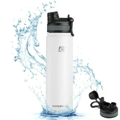 ROCKBROS Stainless Steel Insulated Water Bottle with Straw