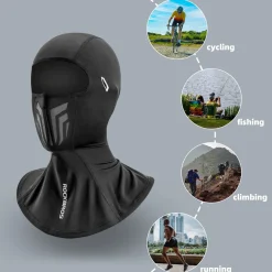 ROCKBROS Summer Balaclava Cooling Face Mask Cover Ice Silk Neck Gaiter