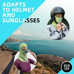 ROCKBROS Summer Balaclava Face Mask Cooling Neck Gaiter Breathable Face Covering