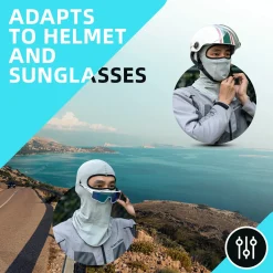 ROCKBROS Summer Balaclava Face Mask Cooling Neck Gaiter Breathable Face Covering