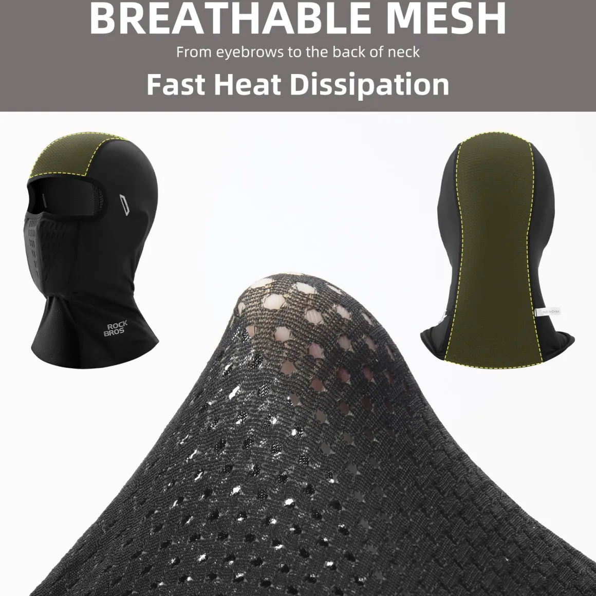 ROCKBROS Summer Face Mask – Lightweight, Cooling Balaclava for Outdoor Sports