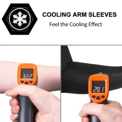 ROCKBROS Sun Protection Arm Sleeves Cooling for Running Golf Fishing Cycling