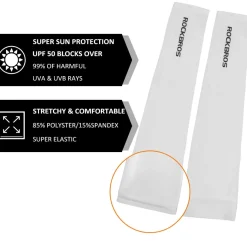 ROCKBROS Sun Protection Arm Sleeves Cooling for Running Golf Fishing Cycling