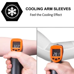 ROCKBROS Sun Protection Arm Sleeves Cooling for Running Golf Fishing Cycling
