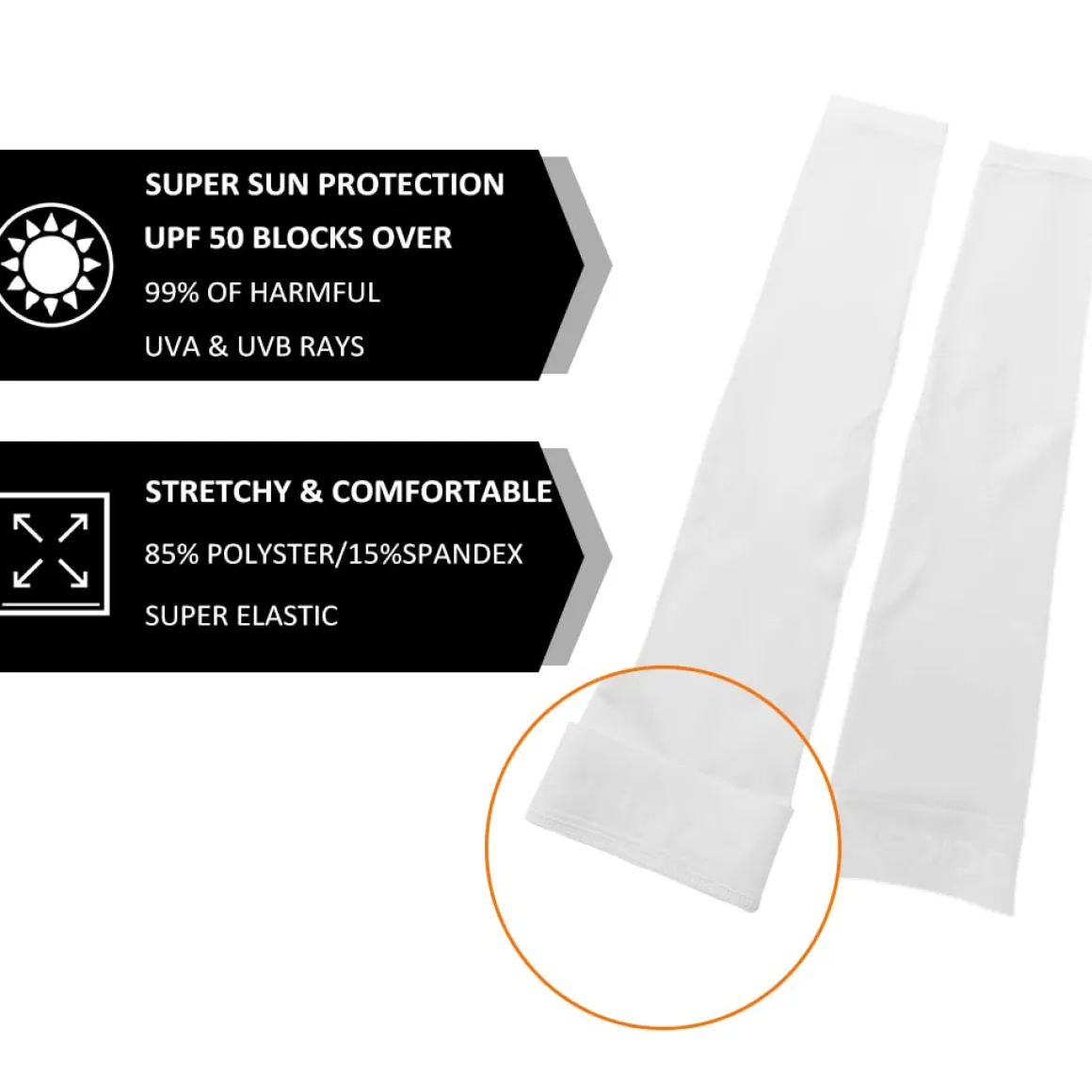 ROCKBROS Sun Protection Arm Sleeves Cooling for Running Golf Fishing Cycling