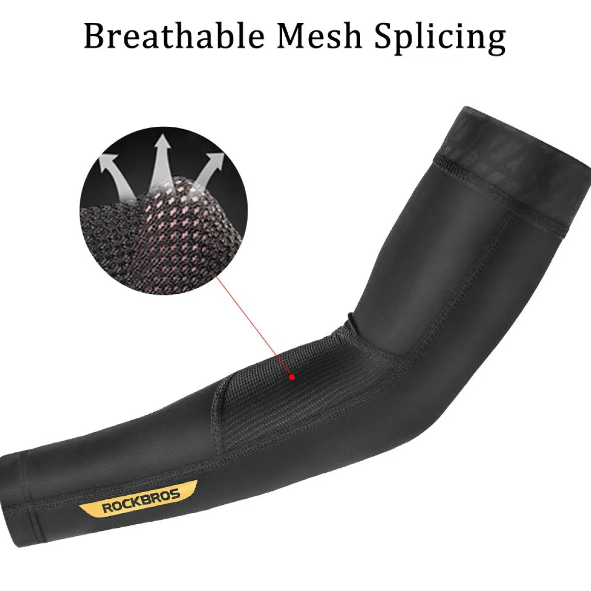 ROCKBROS Sun Protection Arm Sleeves Cooling for Running Golf Fishing Cycling
