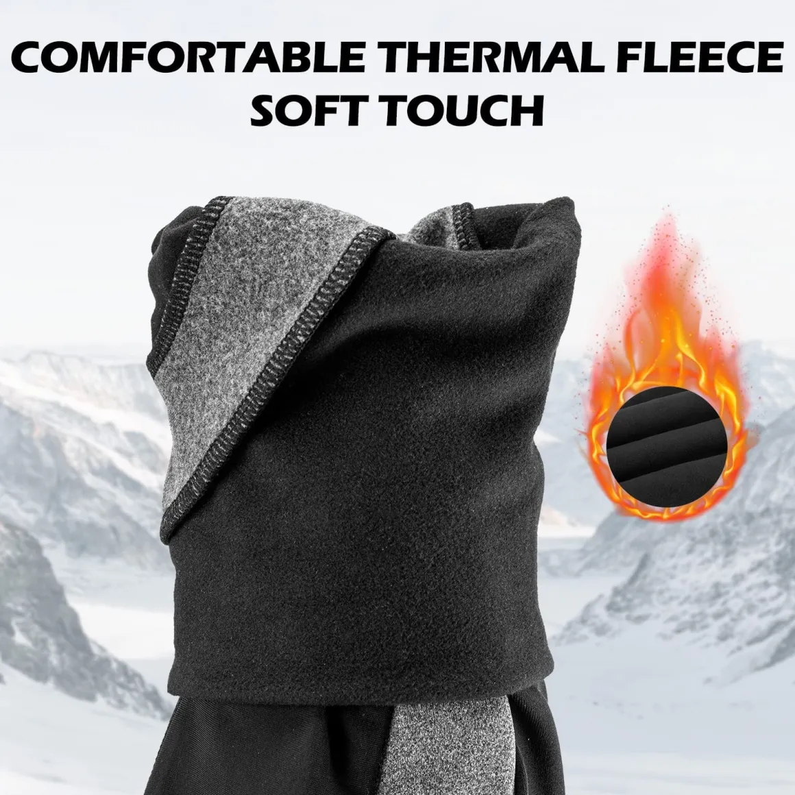 ROCKBROS Thermal Arm Warmers for Men & Women, Windproof Winter Sleeves