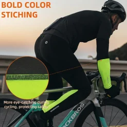 ROCKBROS Thermal Compression Arm Warmers for Men, Cycling Arm Sleeves for Winter Outdoor Activities