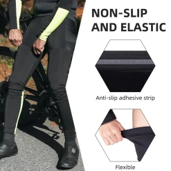 ROCKBROS Thermal Compression Leg Warmers for Men and Women, Full Leg Sleeves for Cycling
