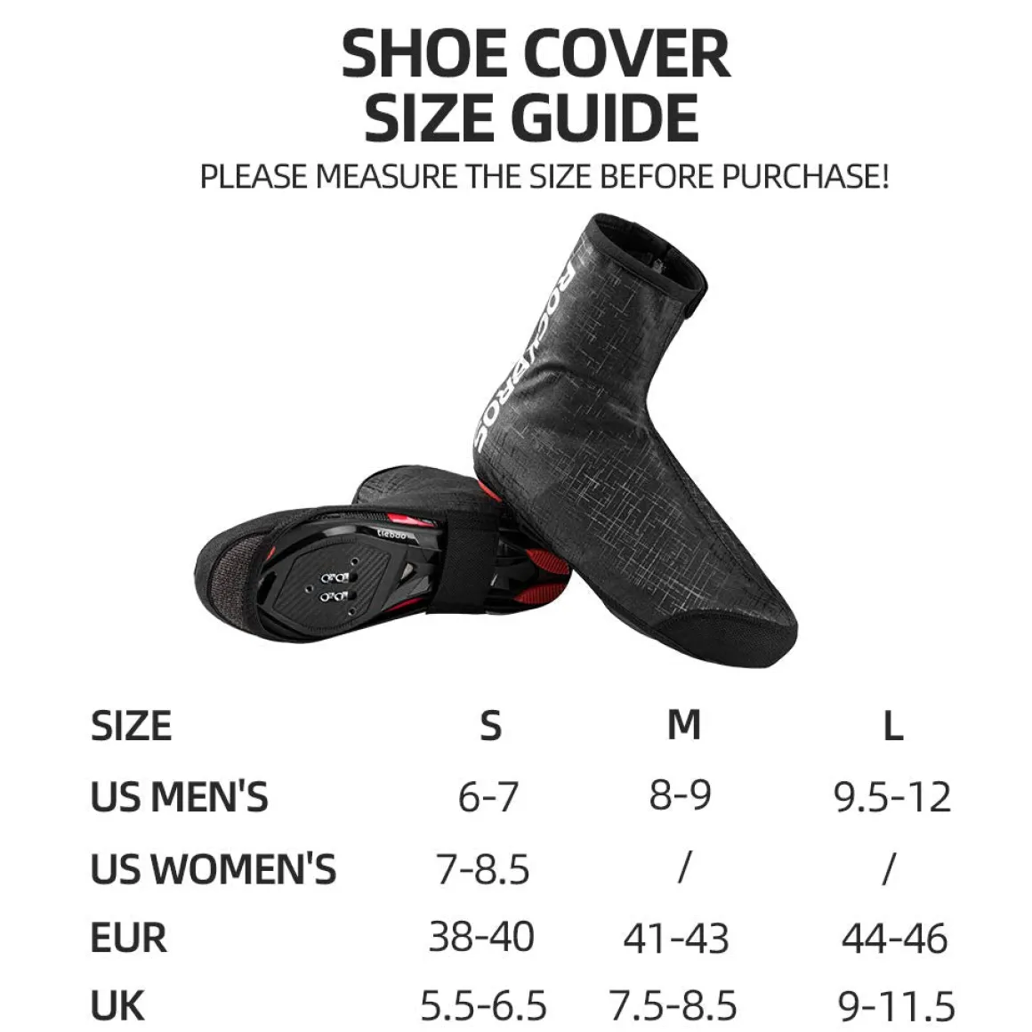 ROCKBROS Thermal Windproof Bike Shoe Covers for Mountain Road