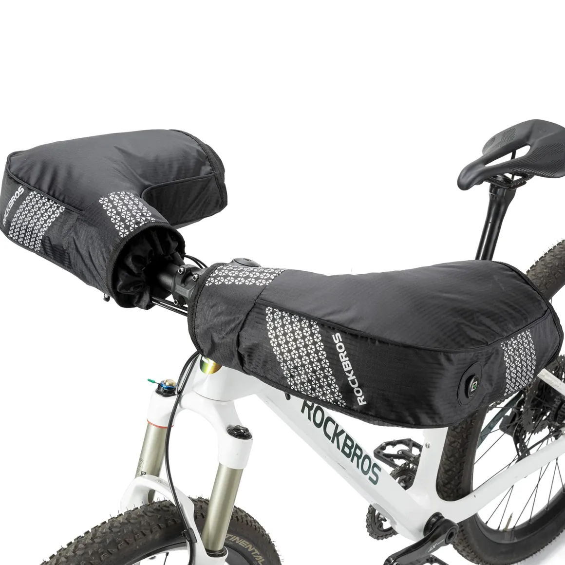 ROCKBROS Thinsulate Thermal Bike Handlebar Mittens - Cold Weather Pogies Cover Gloves