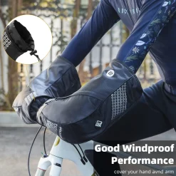 ROCKBROS Thinsulate Thermal Bike Handlebar Mittens - Cold Weather Pogies Cover Gloves