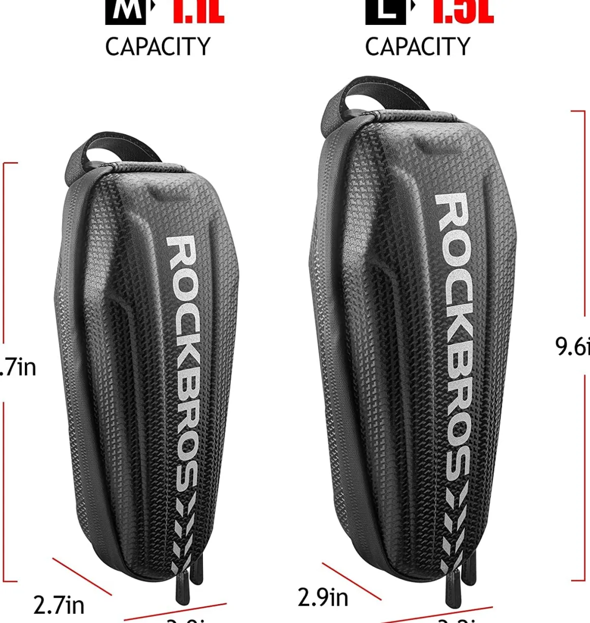 ROCKBROS Top Tube Bike Bag Bike Front Frame Bag EVA Bicycle Bag Below 6.2"/6.5"