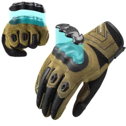 ROCKBROS Touchscreen Motorcycle Gloves, Full Finger Gear with Hard Carbon Fiber Shell