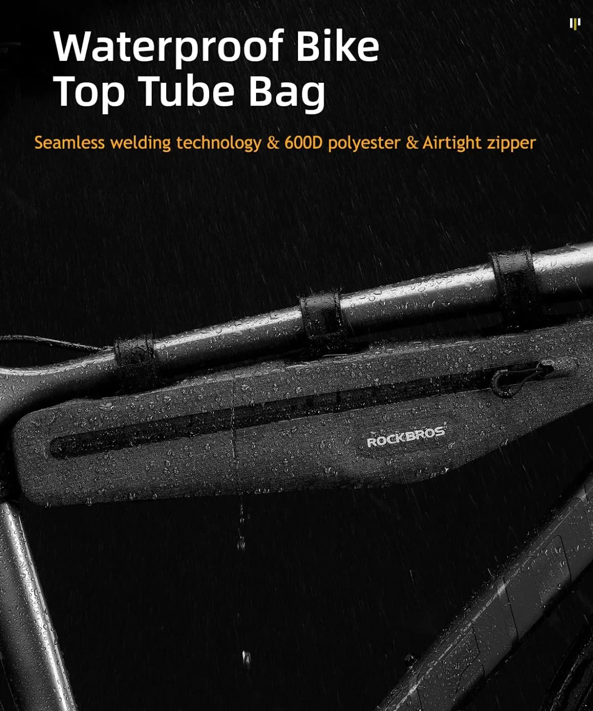 ROCKBROS Triangle Bag Waterproof Cycling Pouch 1.5 L Classified Capacity