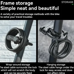 ROCKBROS U-Lock and Cable Scooter Bike Lock