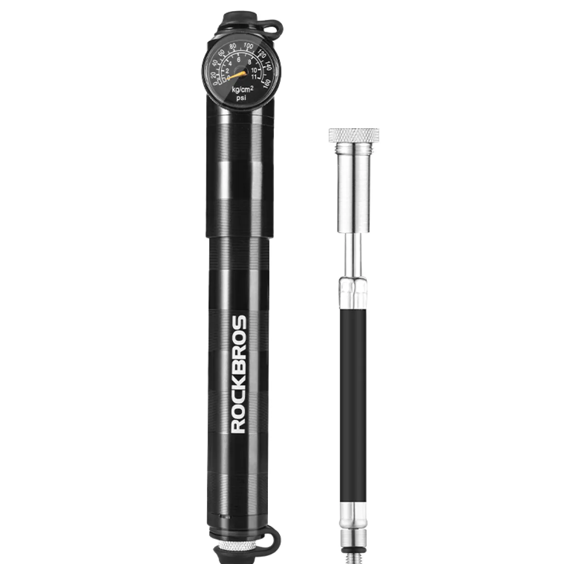 ROCKBROS Ultralight Bike Tire Shock Mini Pump 160PSI High Pressure