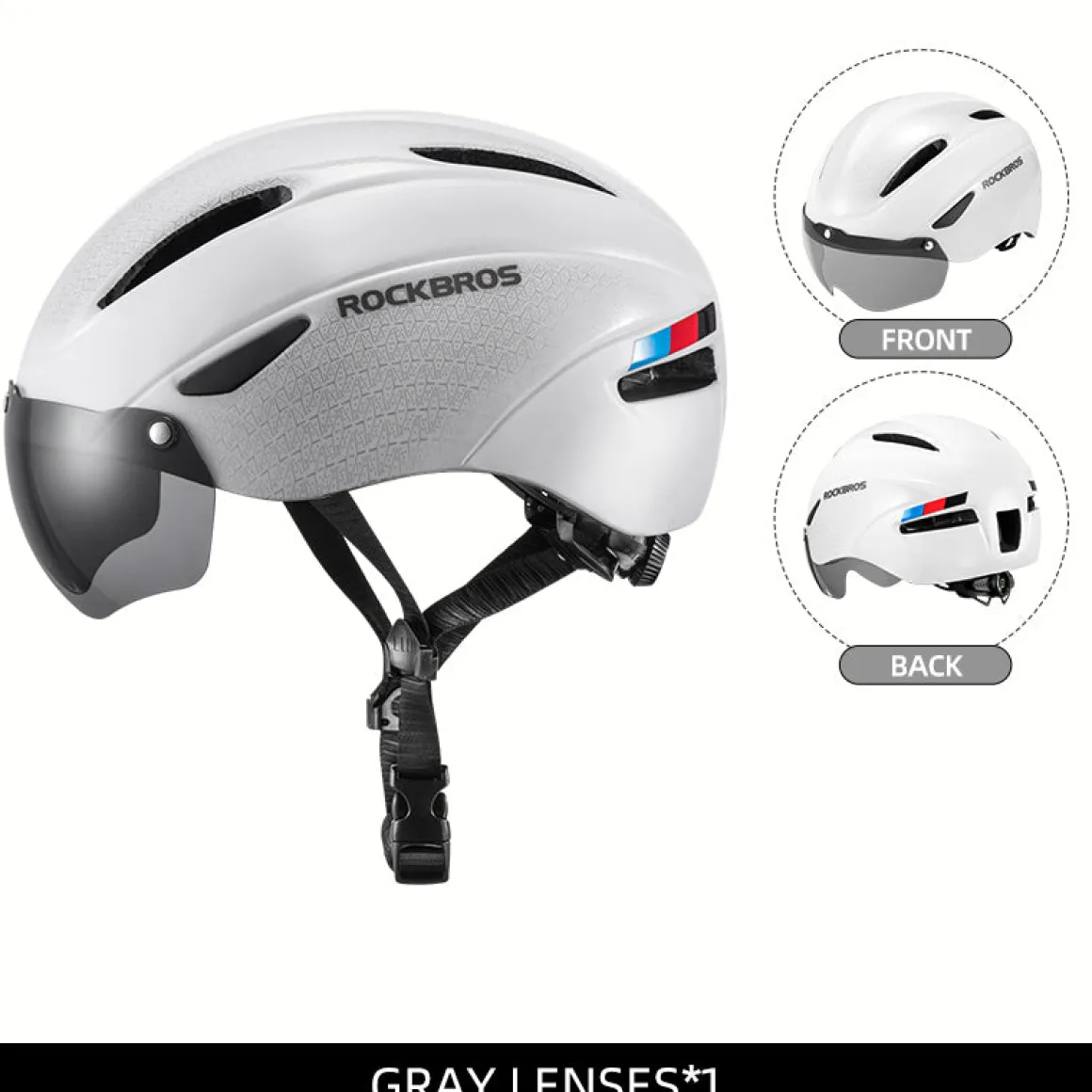 ROCKBROS Ultralight Magnetic Goggles Cycling Helmet