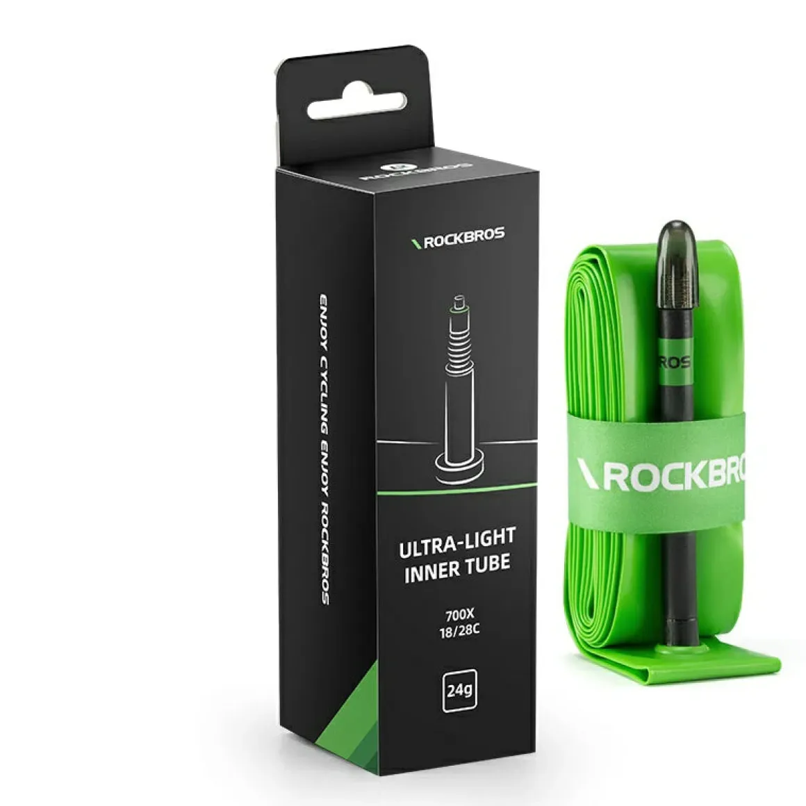 ROCKBROS Ultra-Light TPU Puncture-Resistant Inner Tube 24g 700x18/28C