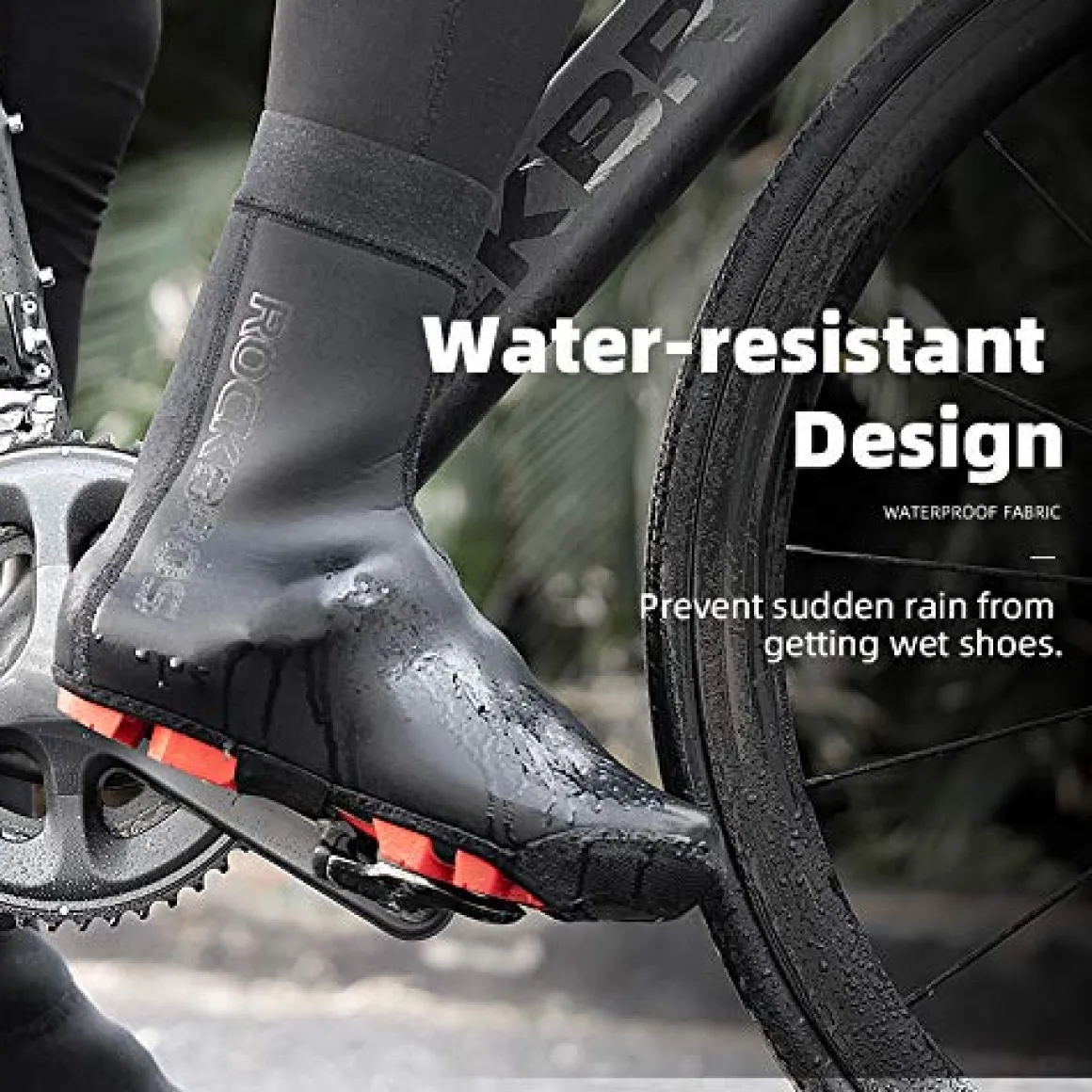 ROCKBROS Warm Windproof Water-Resistant Cycling Shoe Covers