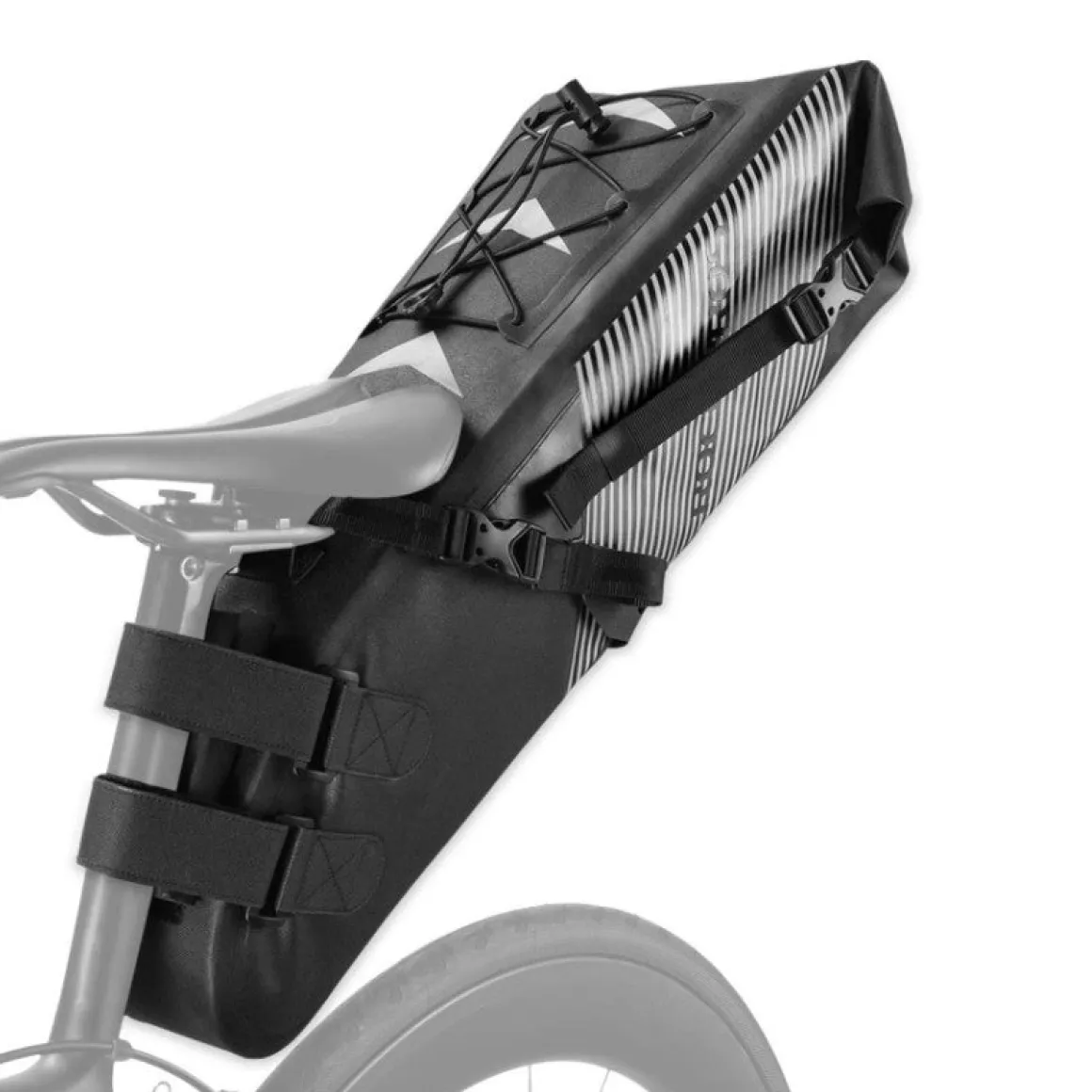 ROCKBROS Waterproof Bikepacking Saddle Bag 14L Adjustable Capacity Easy Install