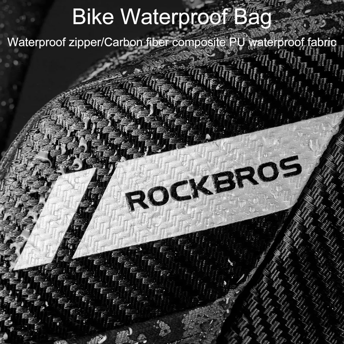 ROCKBROS Waterproof Bike Saddle Bag with Water Bottle Holder