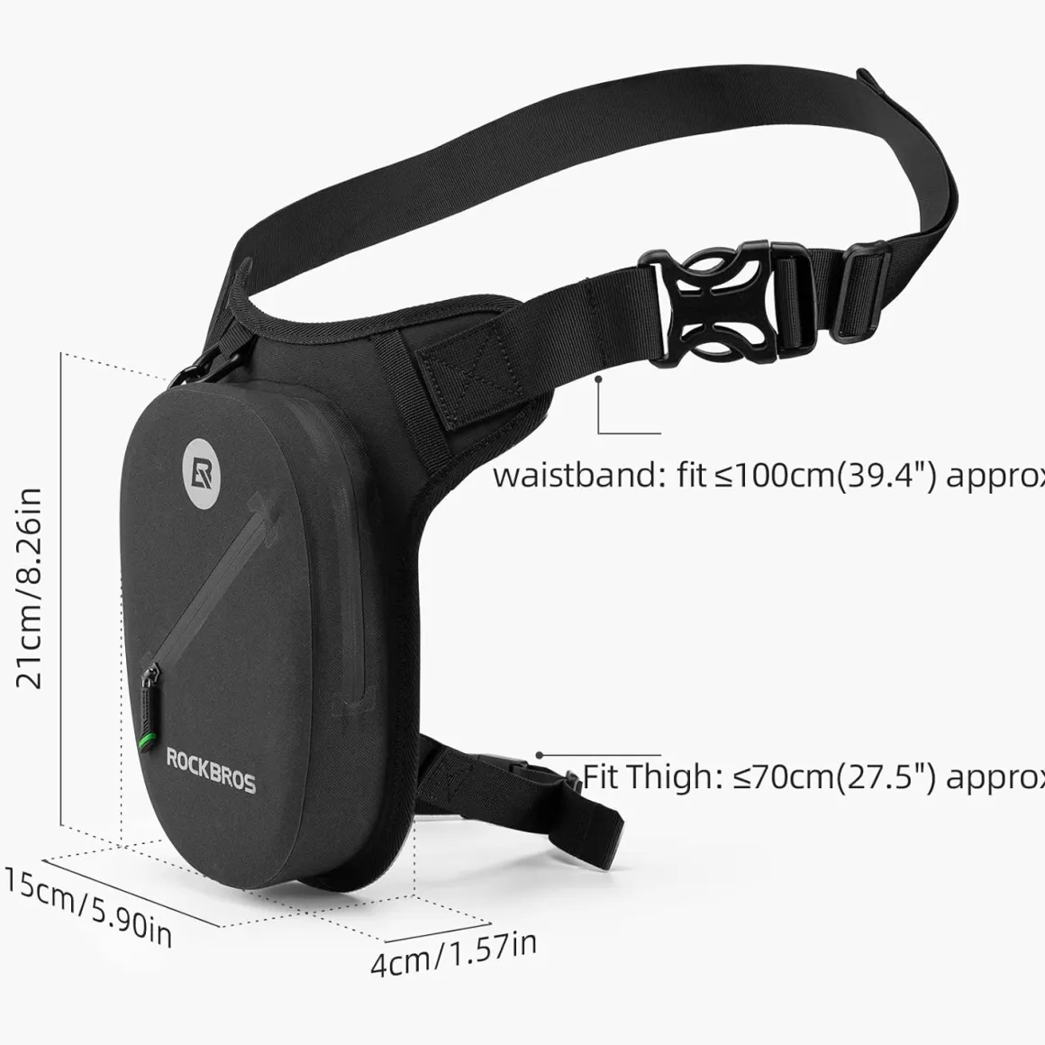 ROCKBROS Waterproof Motorcycle Drop Leg Bag Adjustable Durable 1L Capacity