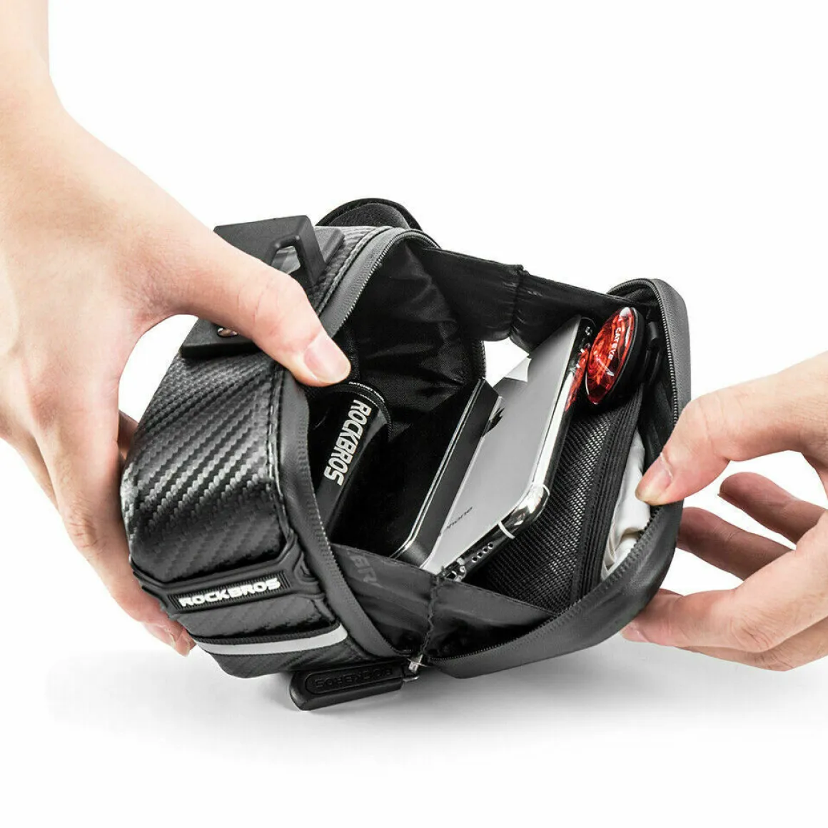 ROCKBROS Waterproof Rear Seat Bag - Large Capacity, Reflective, Portable