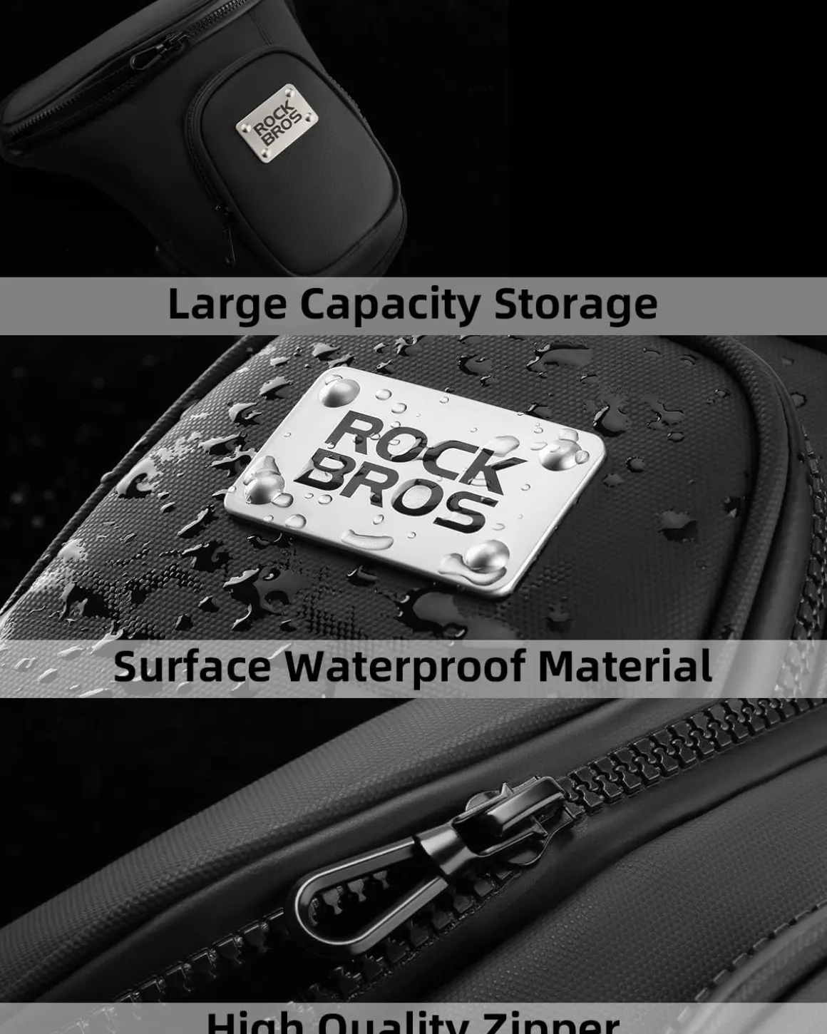 ROCKBROS Waterproof Tactical Drop Leg Bag Durable Adjustable Large Capacity