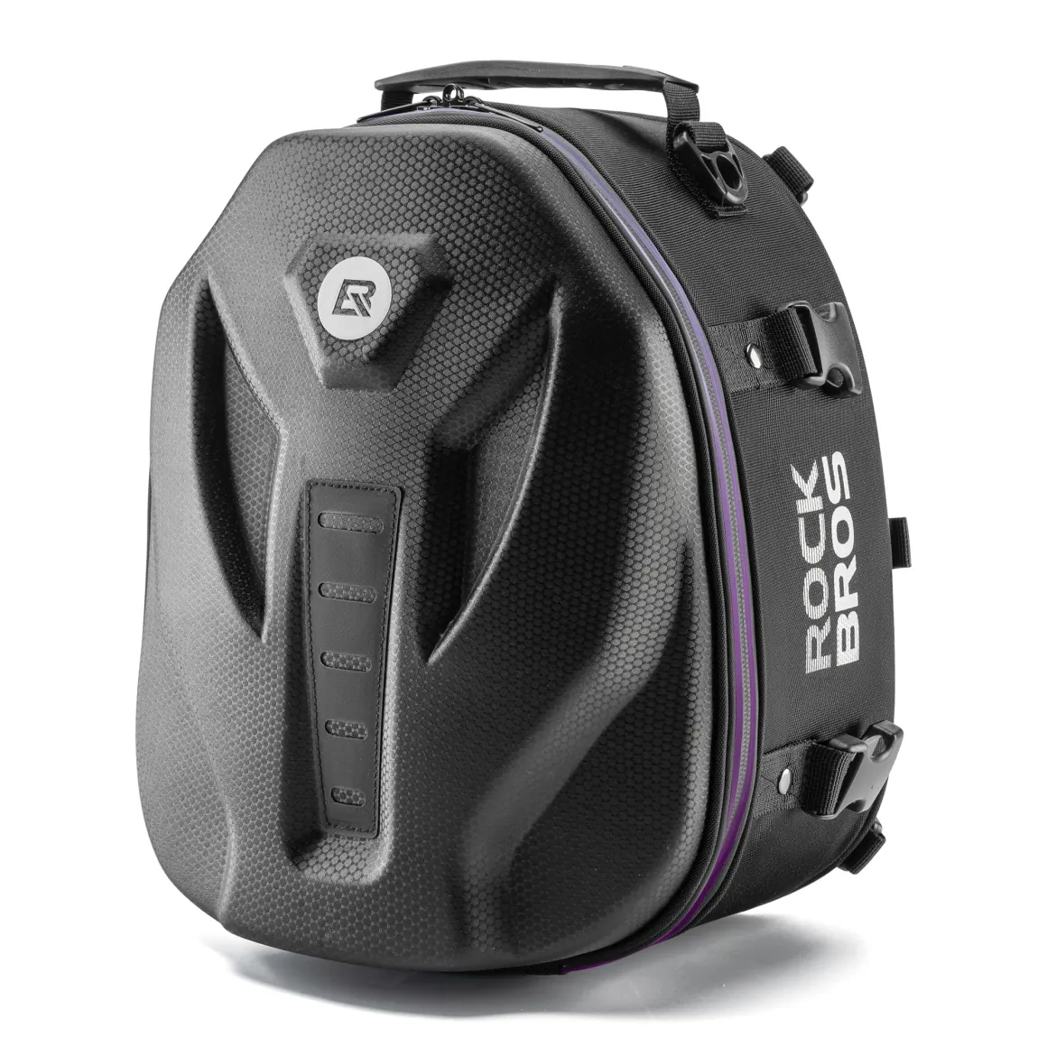 ROCKBROS Waterproof Tail Motorcycle Tail Rear Seat Bag 12.5L Storage Backpacks Hard Shell