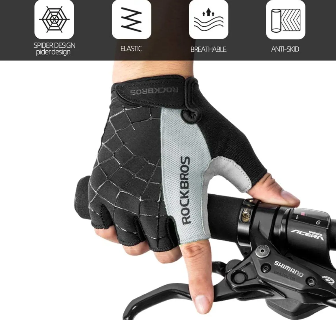 ROCKBROS Windproof Touch Screen Riding MTB Bike Gloves