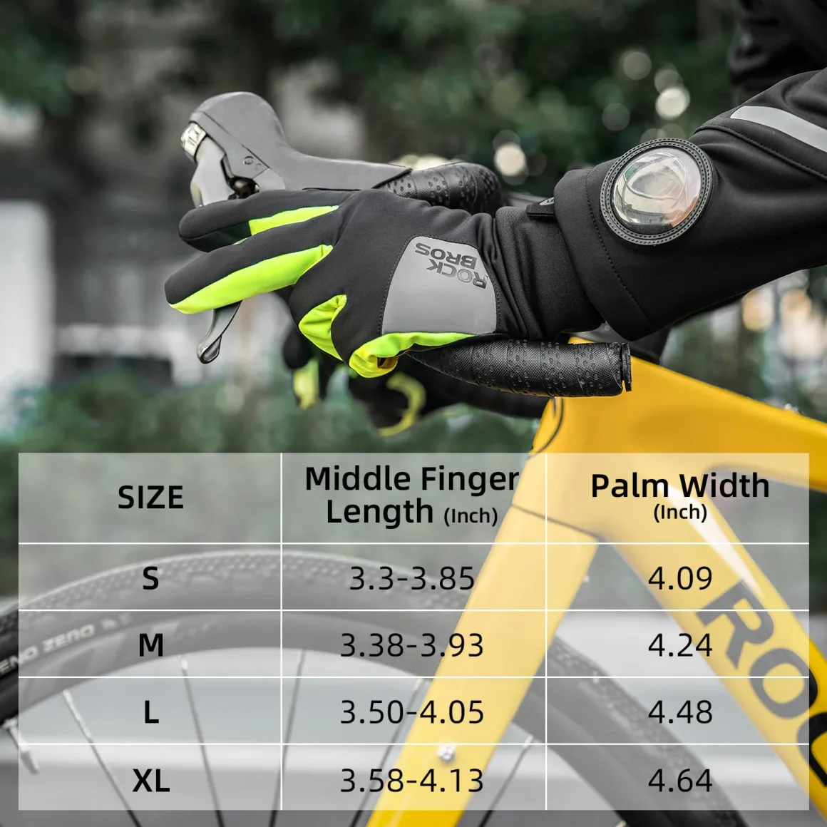 ROCKBROS Windproof Winter Cycling Padded Thermal Gloves for Men Women