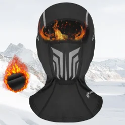 ROCKBROS Windproof Winter Fleece Balaclava for Men - Ski, Cycling, Motorcycle Mask