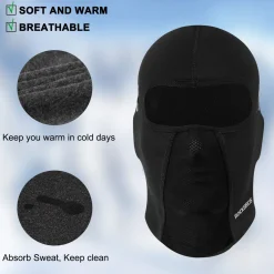 ROCKBROS Winter Balaclava Ski Mask with Glasses Holes for Men Women