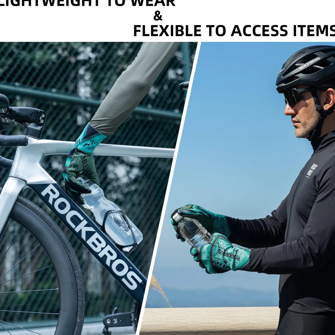 ROCKBROS Winter Cycling Gloves Men’s Thermal Windproof Full Finger MTB Gloves