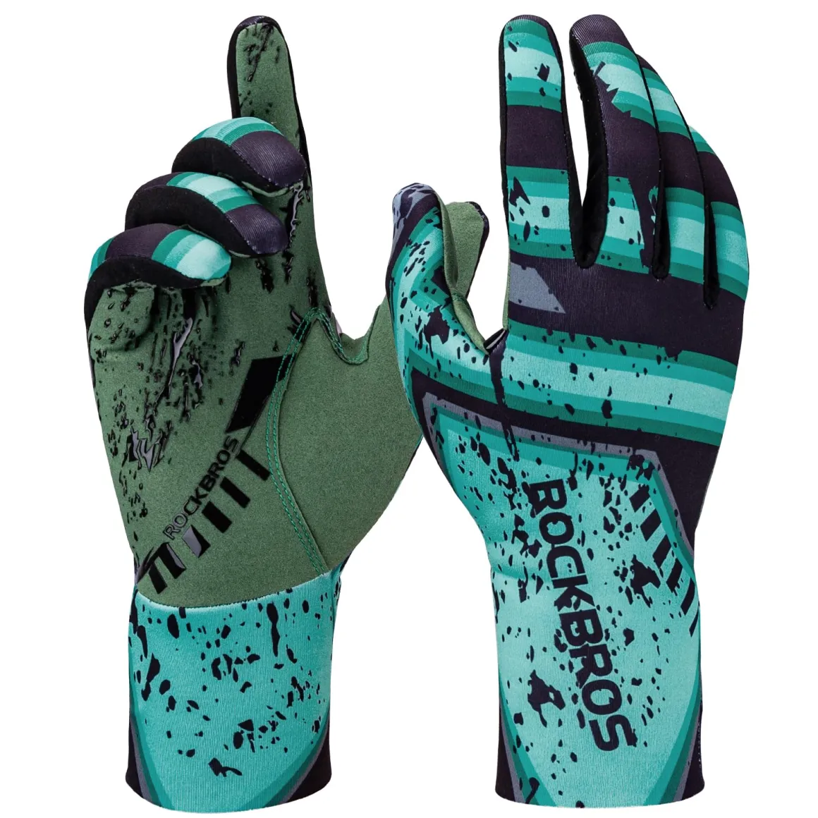 ROCKBROS Winter Cycling Gloves Men’s Thermal Windproof Full Finger MTB Gloves