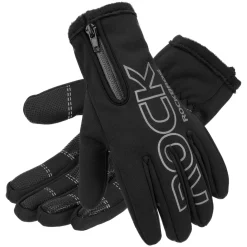 ROCKBROS Winter Cycling Gloves, Water-Resistant, Touch Screen, Anti-Slip Full Finger Gloves