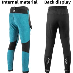 ROCKBROS Winter Cycling Pants Warm Ergonomics Men's Windproof Thermal Bicycling Pants