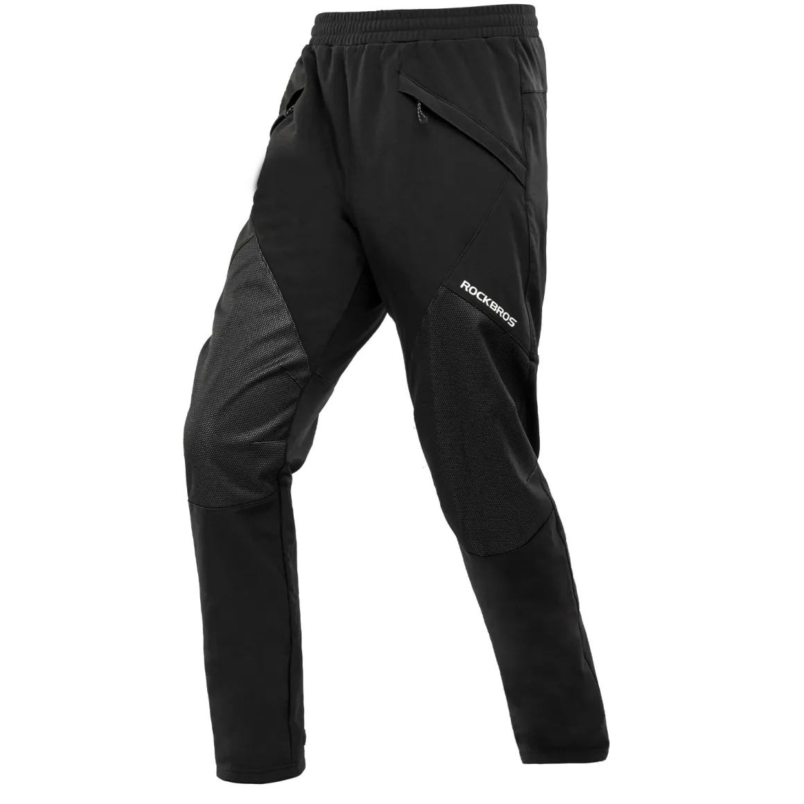 ROCKBROS Winter Cycling Pants Warm Ergonomics Men's Windproof Thermal Bicycling Pants