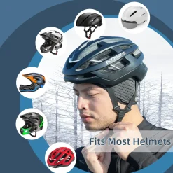 ROCKBROS Winter Cycling Skull Cap Thermal Helmet Liner with Earflaps for Men Women