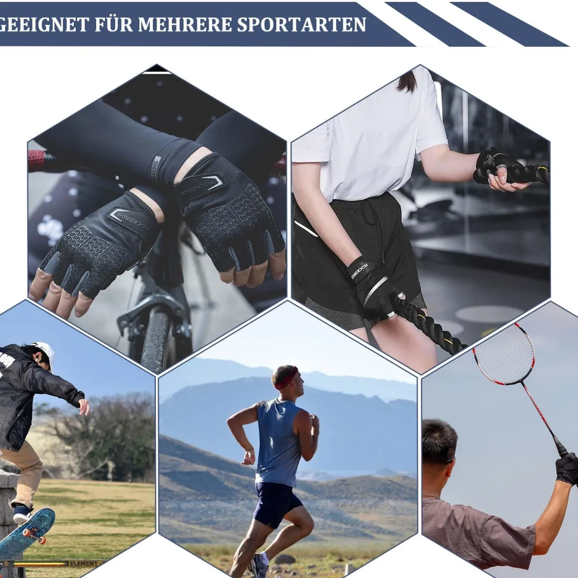 ROCKBROS Winter Cycling Windproof Anti-Slip Thermal Bike Gloves for Cycling,Biking,Running