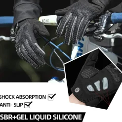 ROCKBROS Winter Cycling Windproof Anti-Slip Thermal Bike Gloves for Cycling,Biking,Running