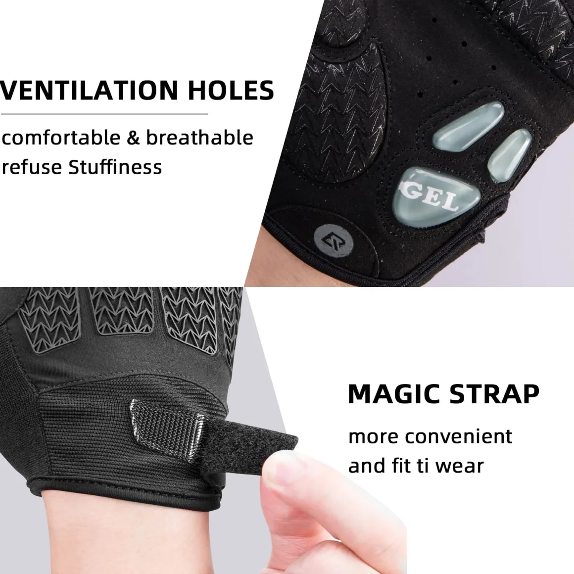 ROCKBROS Winter Cycling Windproof Anti-Slip Thermal Bike Gloves for Cycling,Biking,Running